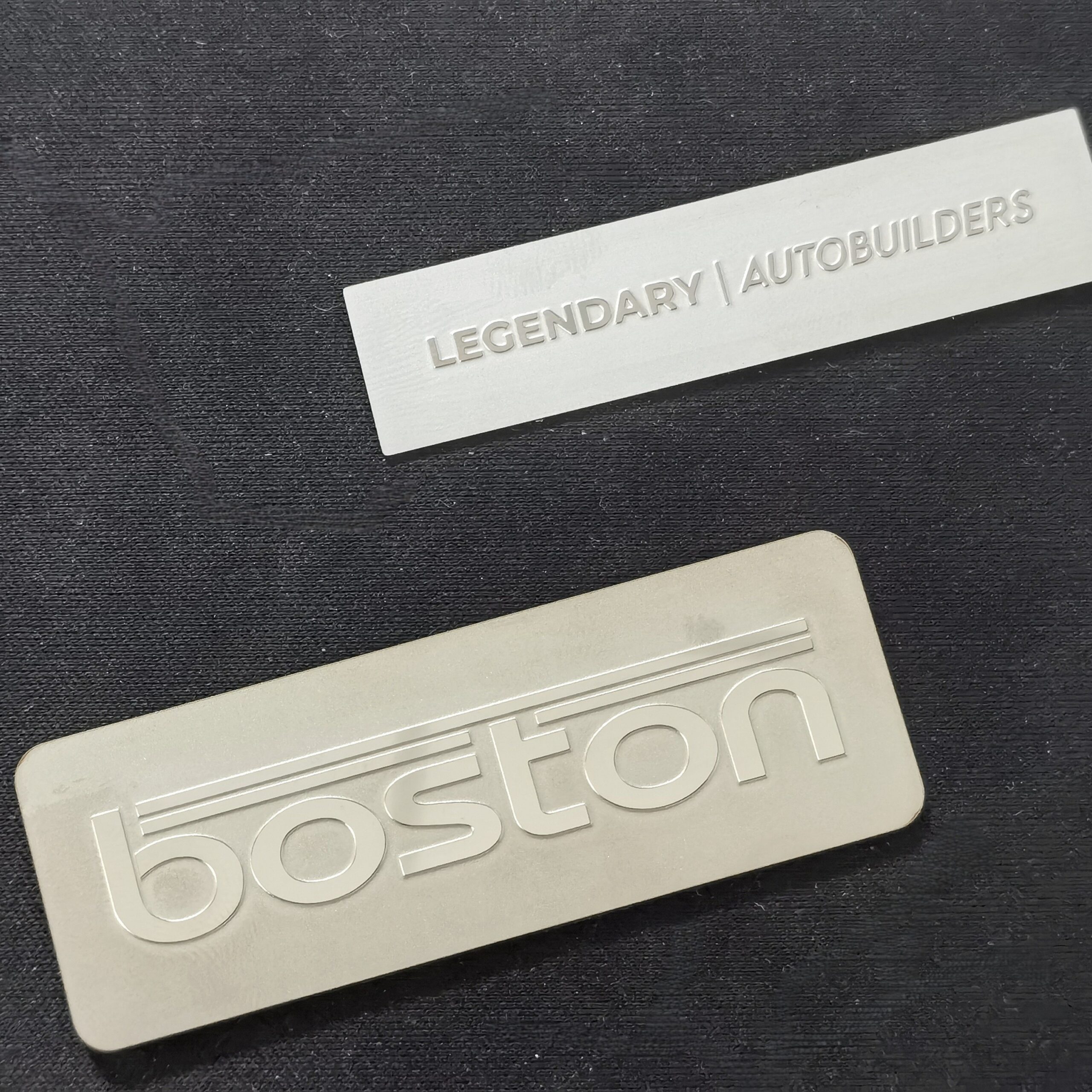 High-gloss aluminum nameplate design 04, custom metal gift