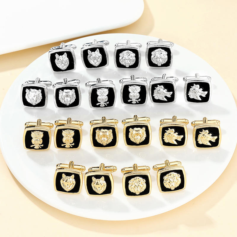 Custom metal cufflinks design 02, corporate gift