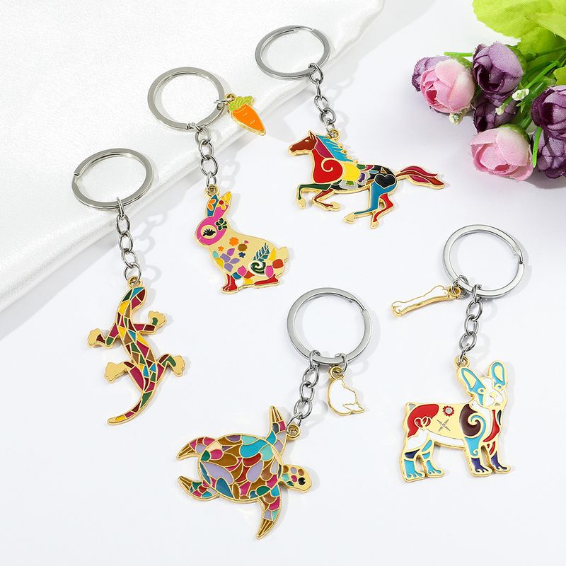 Metal Keyring Design 04 | Patterned Animal Keyring