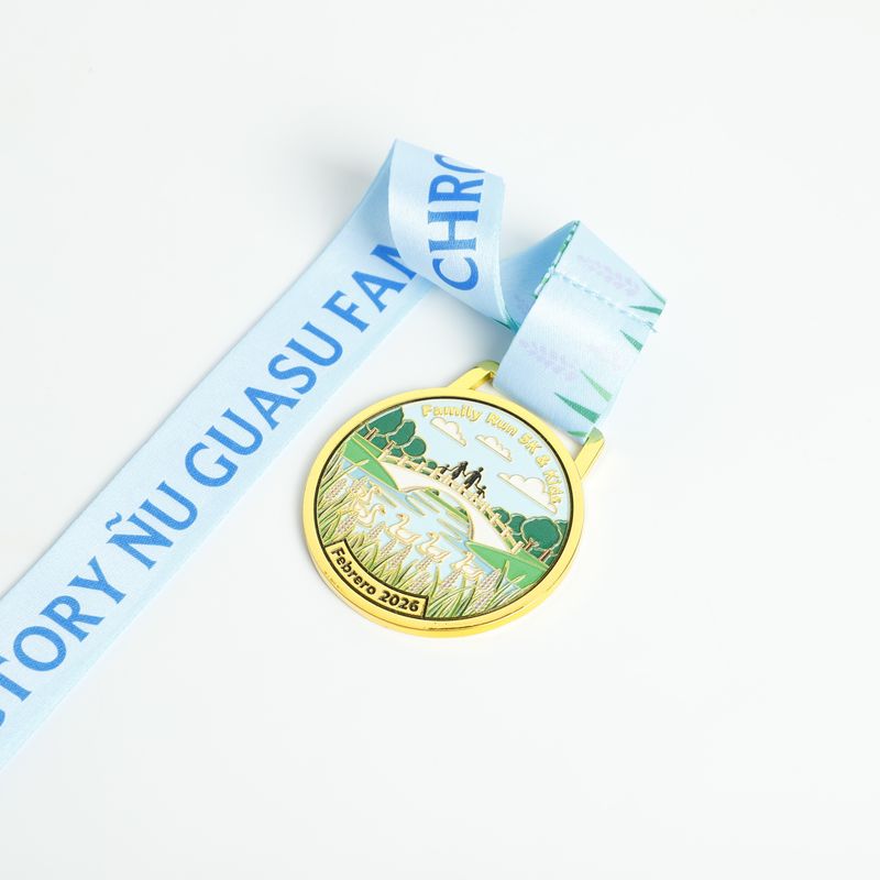 Custom Race Medal Design 04 | Scenic Event Medal & Ribbon