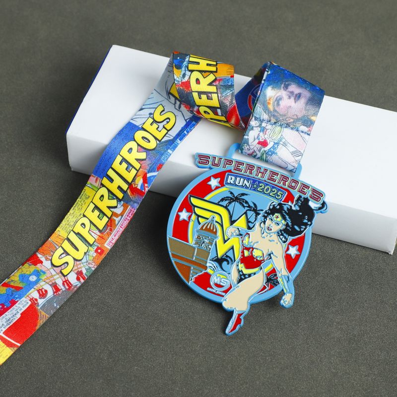 Custom Race Medal Design 08 | Superhero Theme Event Medal