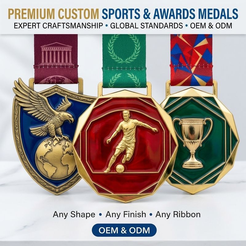 Custom Sports Medal Design 10 | Soccer & Sports Award Medal