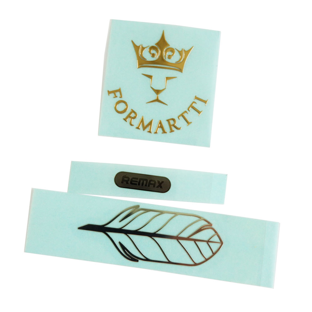 Nickel Label Design 24 – Die-cut Emblem for Product Branding
