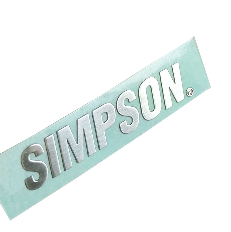 Die-cut Nickel Label Design 26 – Custom Emblem Metal Sticker