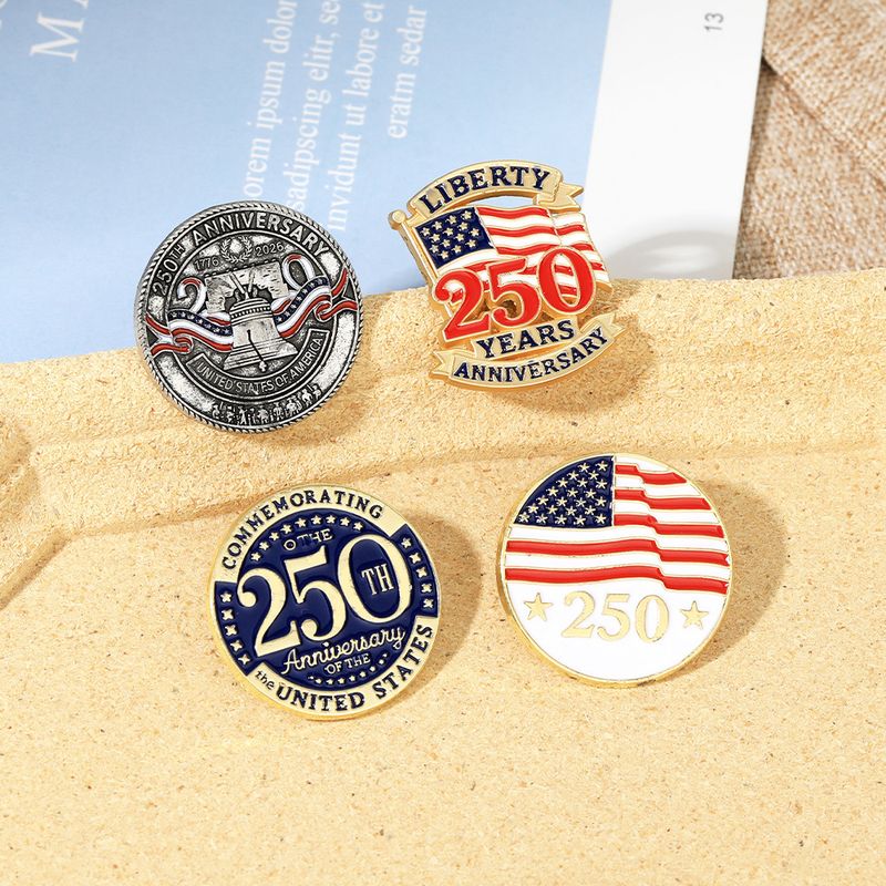 Custom enamel pin design 15, USA 250th anniversary flag pins