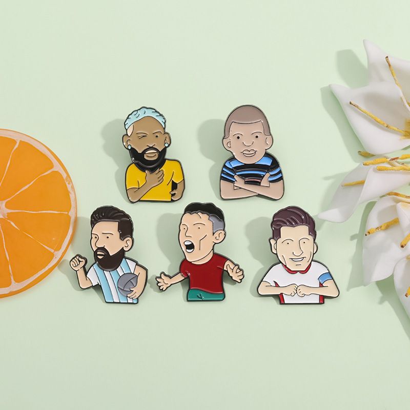 Custom enamel pin design 32, cartoon portrait people pins